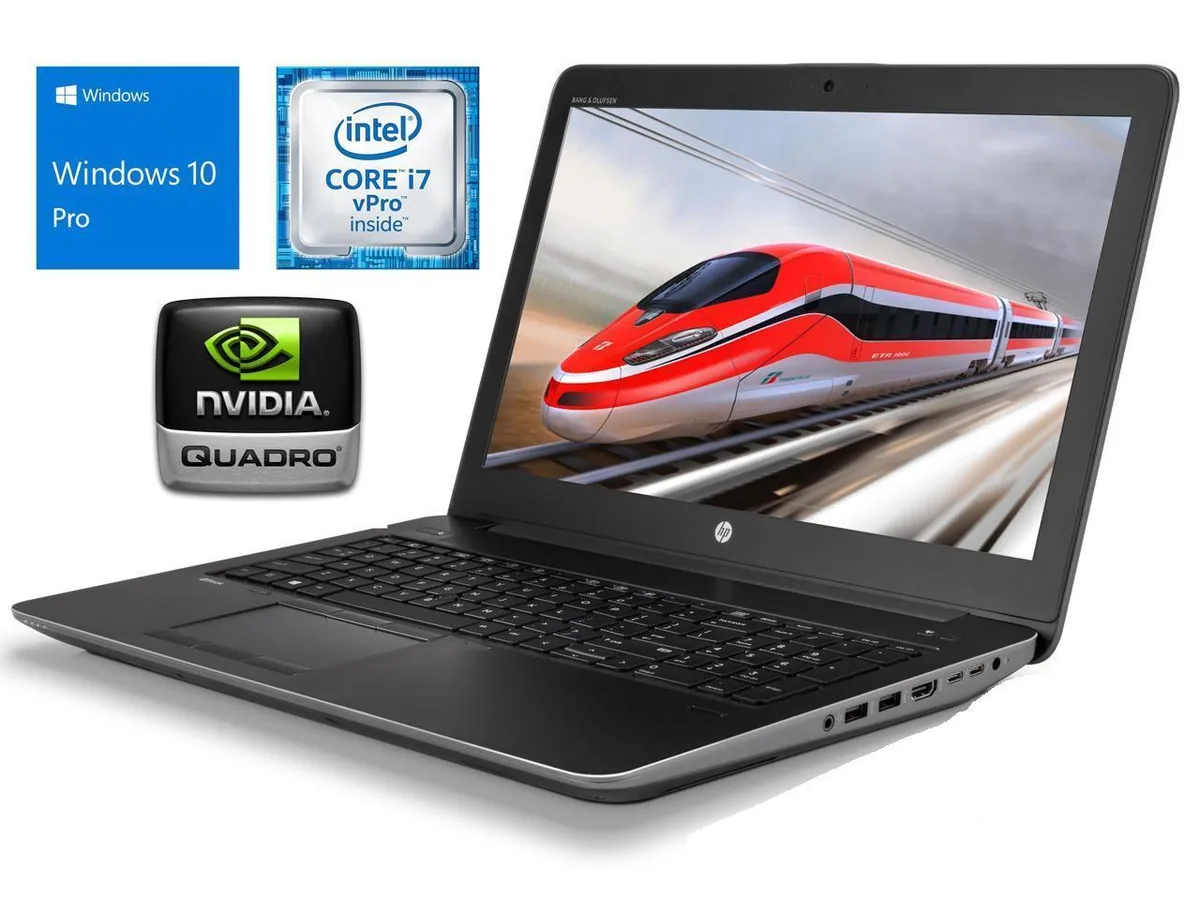 HP HP ZBook 15 G3 laptop i7-6820HQ 2.70GHz 16GB 512GB Quadro M1000M Grade B — product photo
