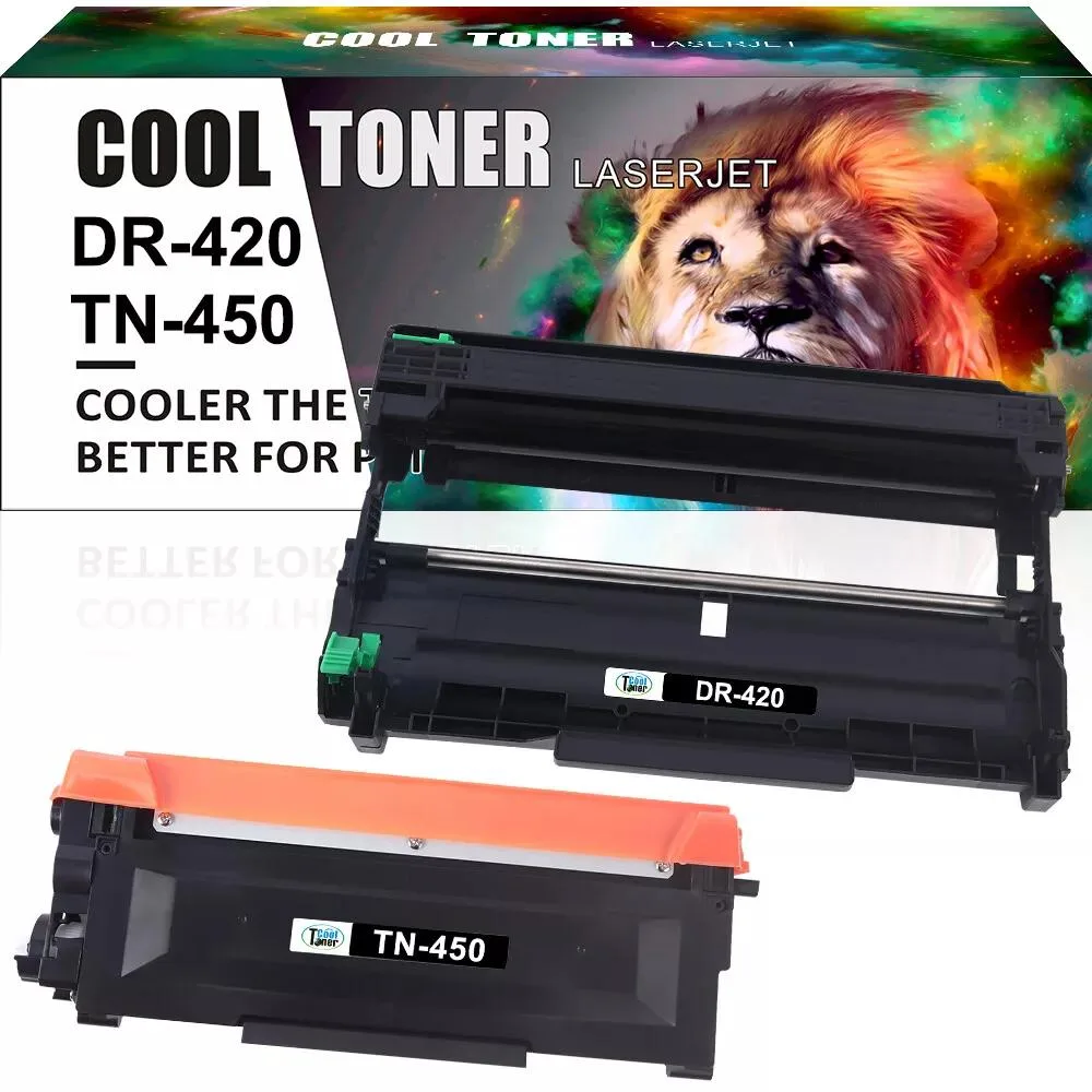 Cool Toner Cool Toner TN450 DR420 Toner Cartridge Drum Unit Set 2 Pack Black — product photo