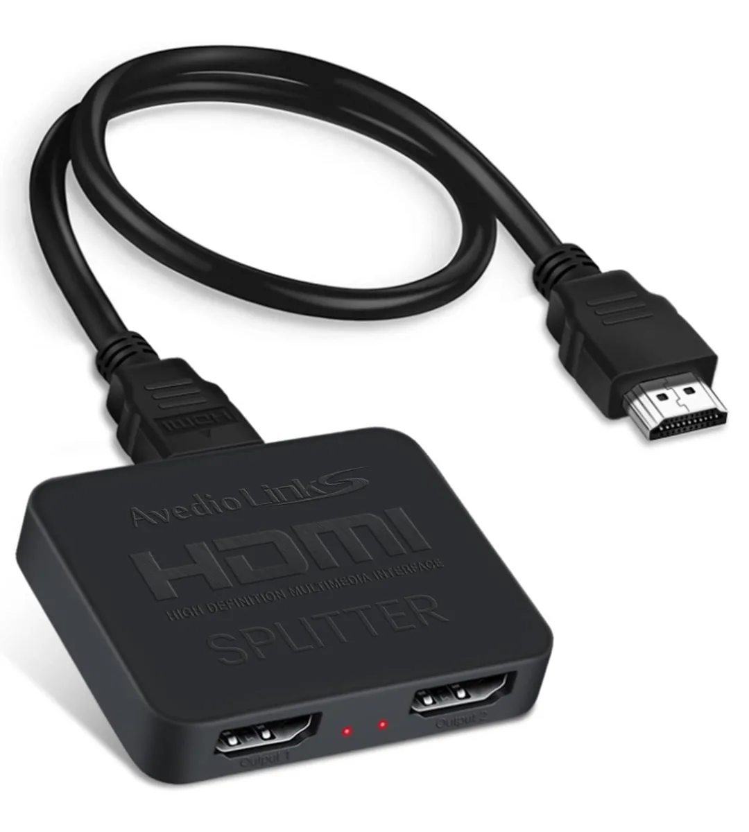  BYTECC 1x2 4K@60Hz DisplayPort Splitter 1 in 2 Out — product photo