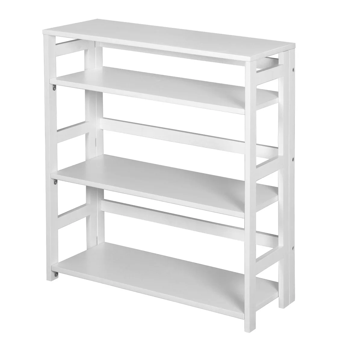 Romig Romig Flip Flop 34 in Folding 3-Shelf Bookcase White — product photo
