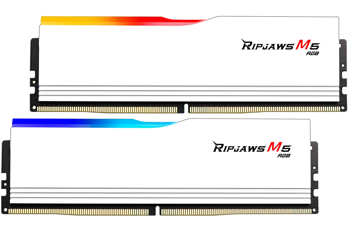G.SKILL G.SKILL F5-6800J3445G16GX2-RM5RW 32GB (2×16GB) DDR5 6800 CL34 white desktop RAM — product photo