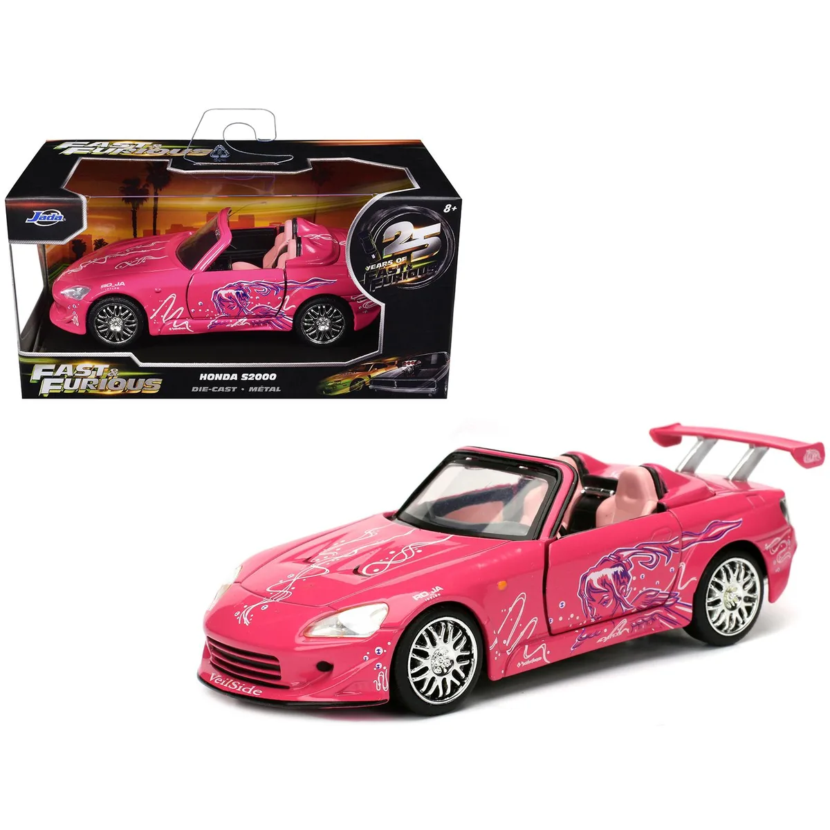 Jada Jada Suki's Honda S2000 Convertible Pink 1/32 Diecast Car "Fast &amp; Furious 25th Anniversary — product photo