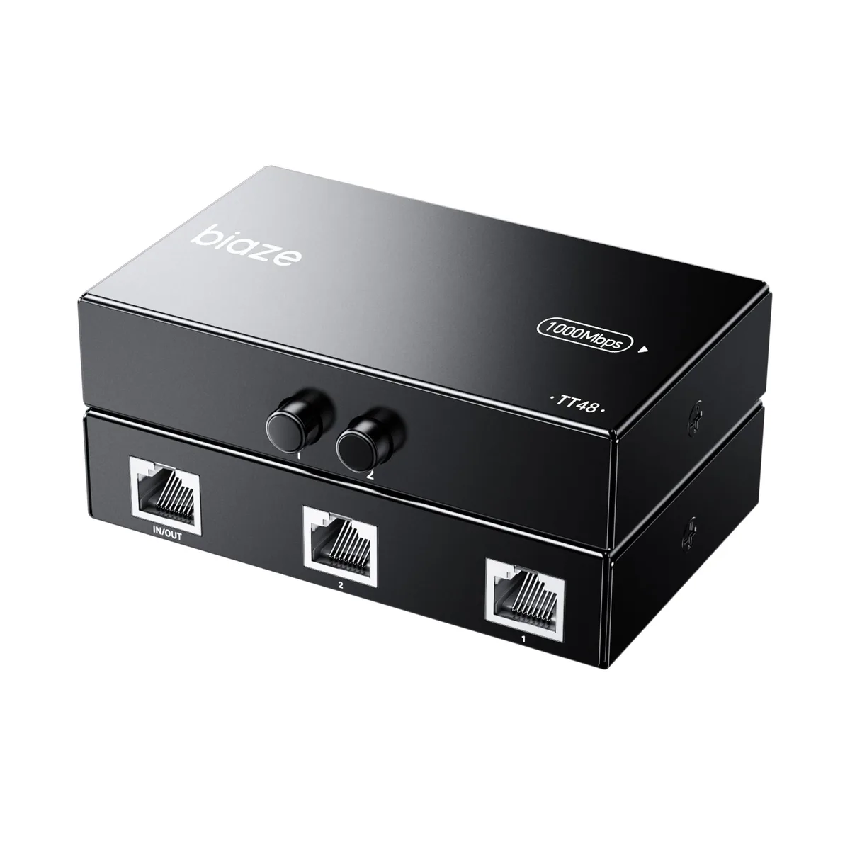  BIAZE TT48 2-in-1 Ethernet Switch 4x RJ45 1000Mbps — product photo
