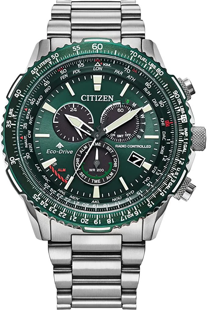 Citizen Citizen Eco-Drive Promaster Air Men's Watch Stainless Steel Green Dial 46.00mm 200m — product photo