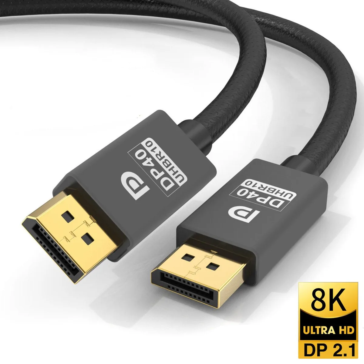LUOM LUOM LJ-DP16K DisplayPort 2.1 cable 10 ft 40 Gbit/s — product photo