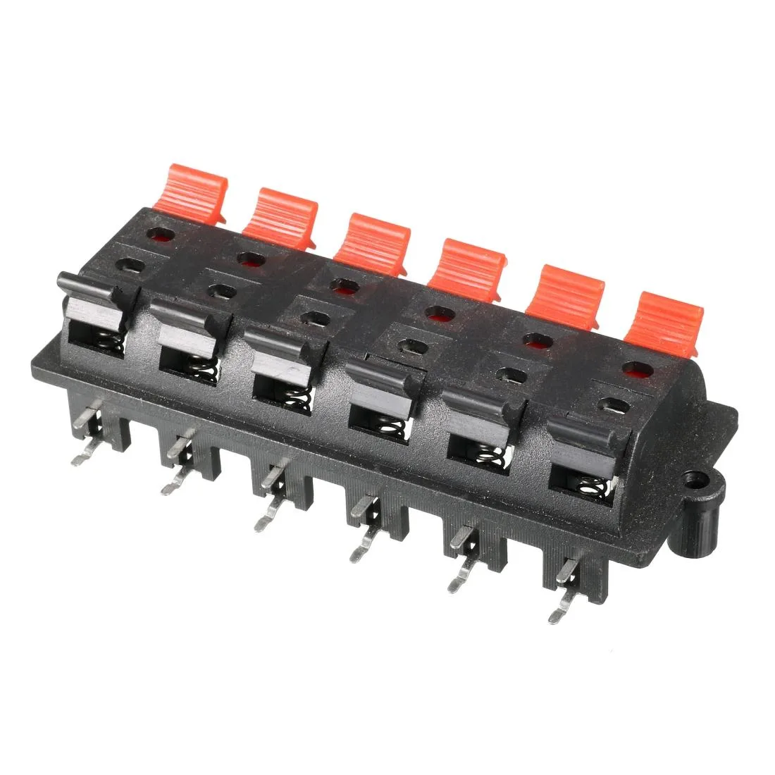 Unique-Bargains Unique-Bargains 12-Way Spring-Load Speaker Terminal 6 Red 6 Black — product photo