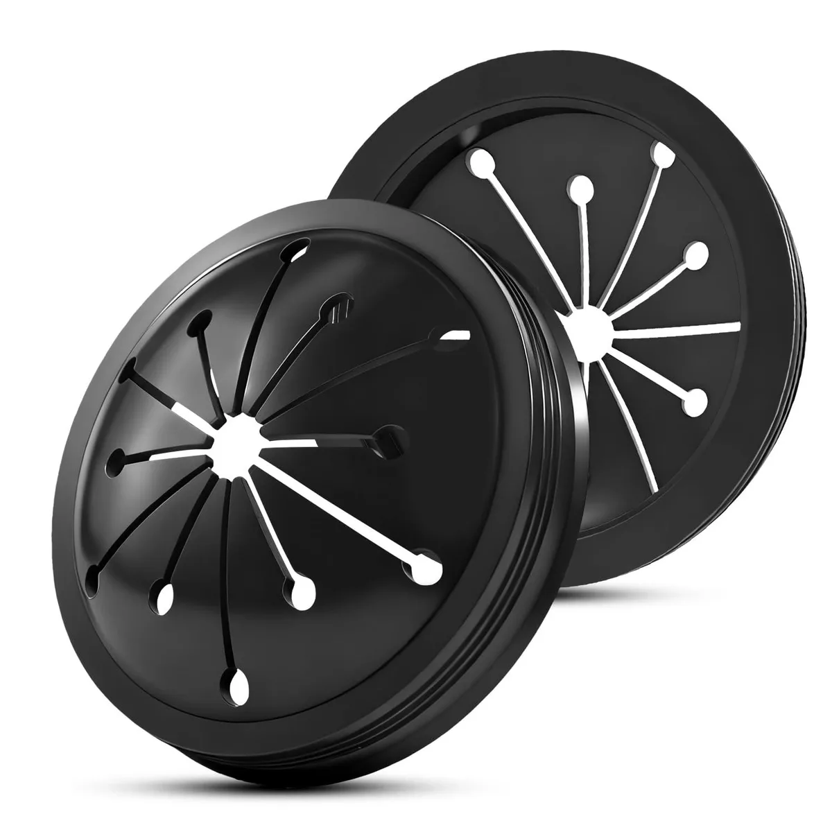 2-Pack Universal Garbage Disposal Splash Guard, 3-1/8 Inch Nitrile Rubber — product photo