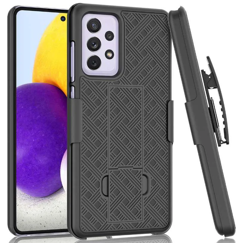 Rome Tech Rome Tech Samsung Galaxy A72 Belt Clip Holster Case Black — product photo