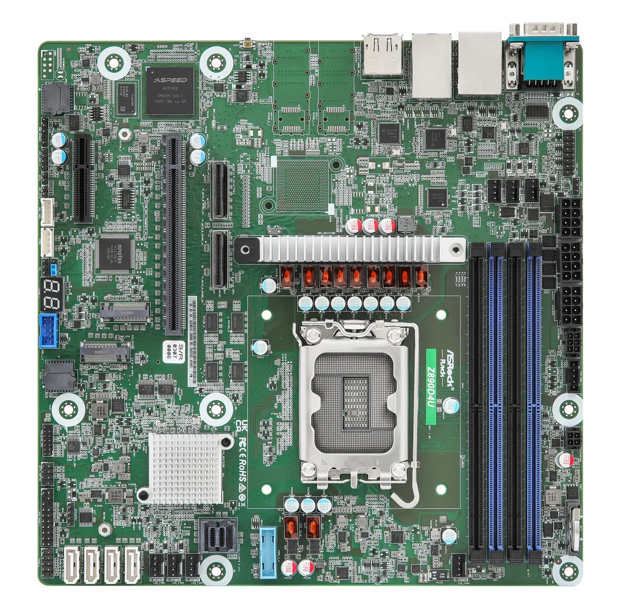 ASRock Rack ASRock Rack Z890D4U Micro-ATX Server Motherboard LGA 1851 — product photo