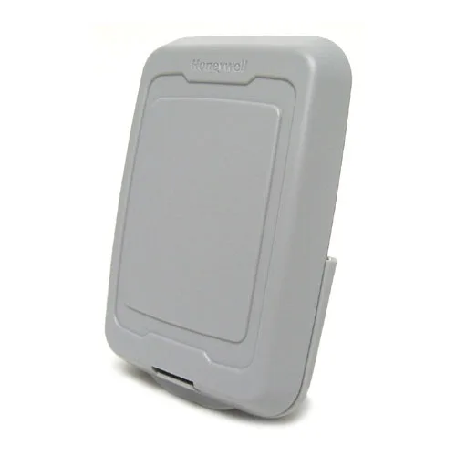 Gray wireless outdoor sensor with compact rectangular housing