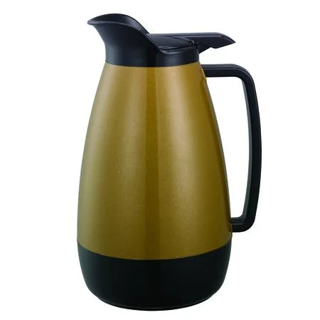 Gold 2L flip-top server with transparent body