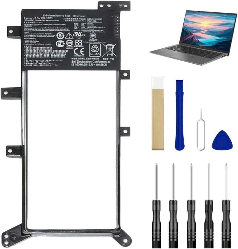 NShi NShi C21N1347 laptop battery for Asus A555 A555L F554 F554L F555 F555L FL5500L FL5600L with repair tool kit — product photo