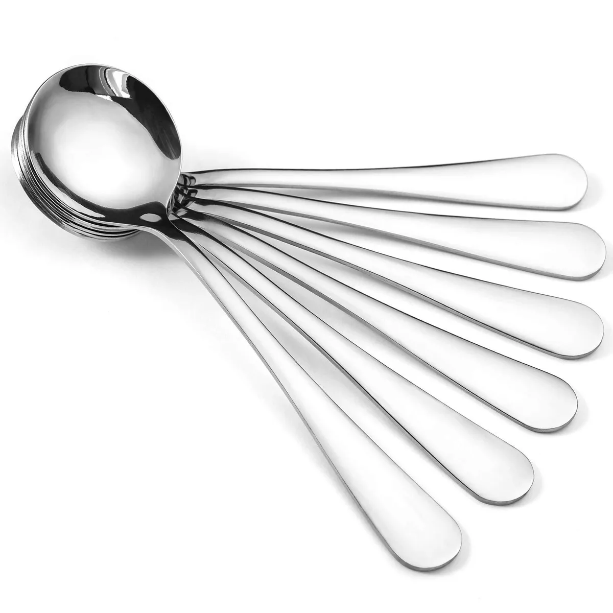 No Sew No Sew HSS675 12-Piece Stainless Steel Soup Spoons — product photo