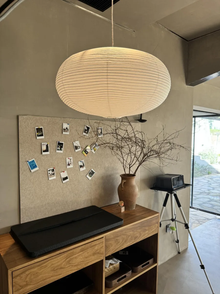  Henjjras HJ-Z1738WH Oblate Paper Shade 555mm 21.85in — product photo