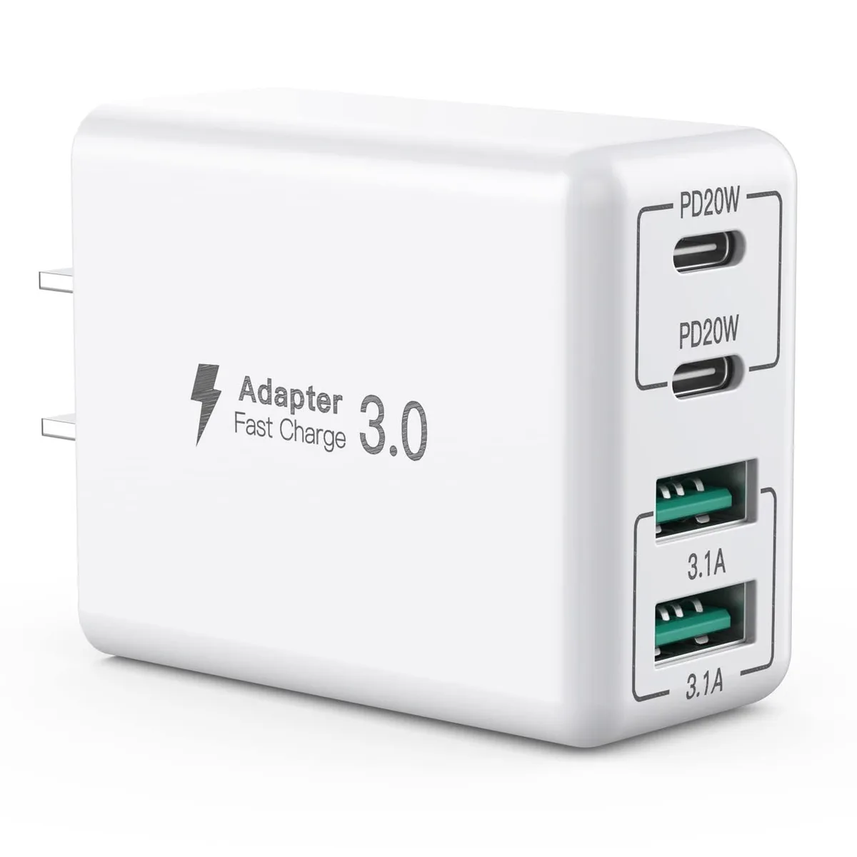 No Sew No Sew 40W 4-Port USB-C Charger 2 USB-C 2 USB-A 20W Max — product photo