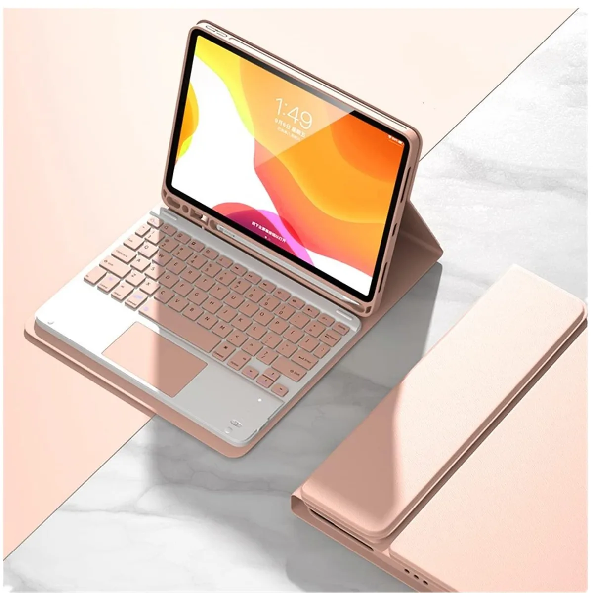 ALSEYE ALSEYE Keyboard Case with Trackpad Pink 10.2/10.5 — product photo