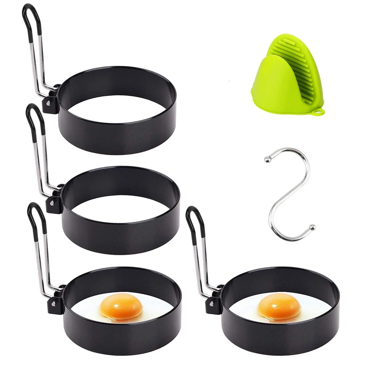  LeeLoon 4 Pack Stainless Steel Egg Rings 1½ — product photo