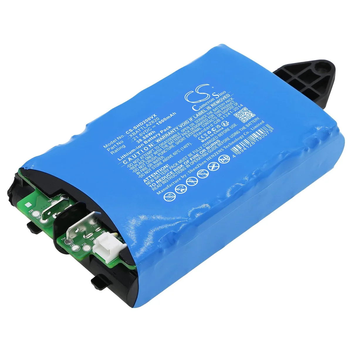  Cameron Sino XBATTLAZ620 21.6V 1800mAh 38.88Wh Vacuum Battery — product photo