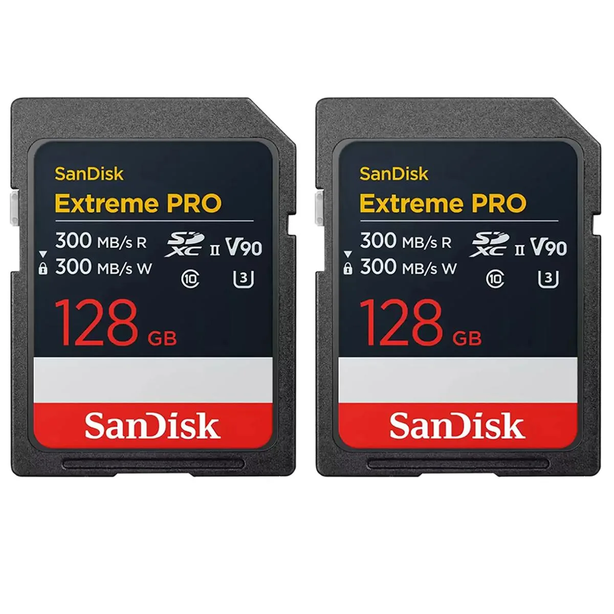 SanDisk SanDisk Extreme PRO UHS-II V90 128GB SDXC memory card — product photo
