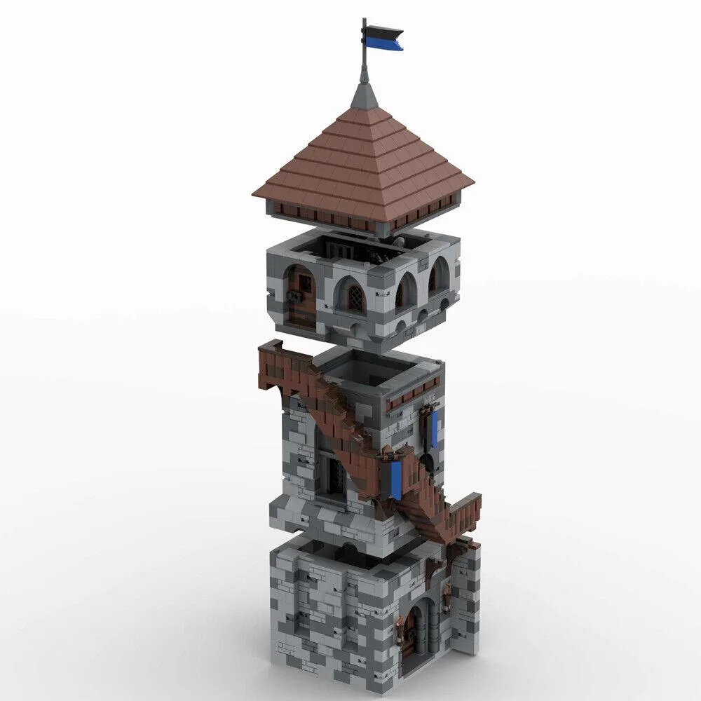 ZITIANYOUBUILD ZITIANYOUBUILD MOC-131234 Tower Expansion Medieval Castle 2203 Parts — product photo