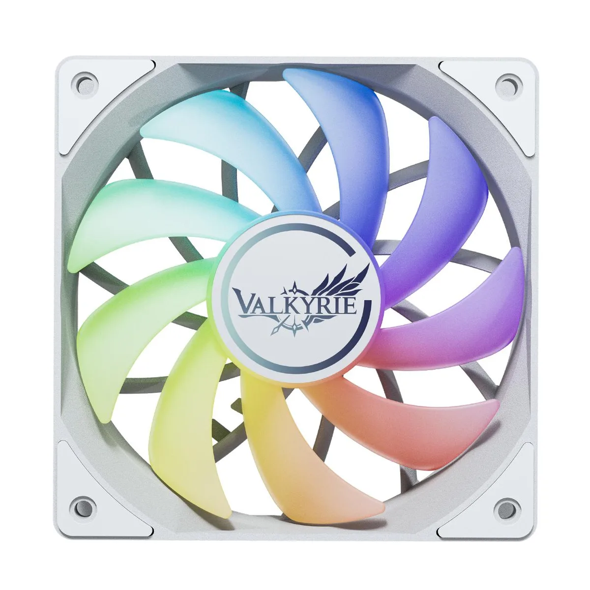 Valkyrie Valkyrie V12 Reverse 120mm White ARGB Case Fan 75CFM 700-1850RPM — product photo