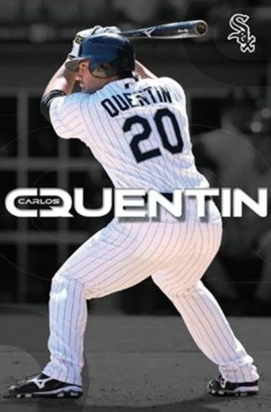 White Sox Carlos Quentin 09 poster print 24 by 36 inches