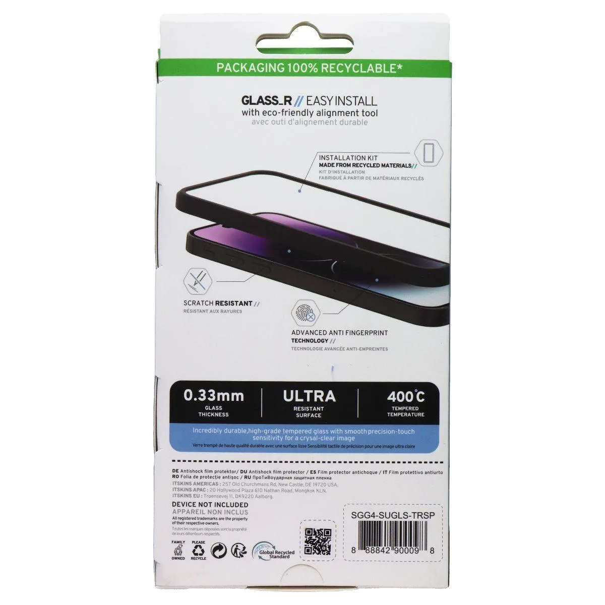 ITSKINS ITSKINS Supreme Glass_R Screen Protector Samsung Galaxy A14 5G Clear — product photo