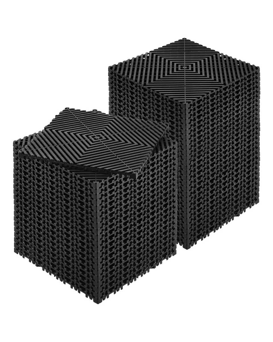 VEVOR VEVOR Interlocking Drainage Mat 12×12 in 50 pcs Black PP — product photo