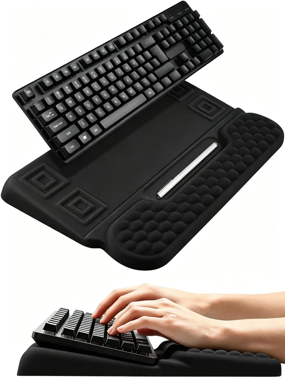  Yamjug Wrist Rest with Keyboard Stand A-10-A 16.93x9.84x1.18in — product photo