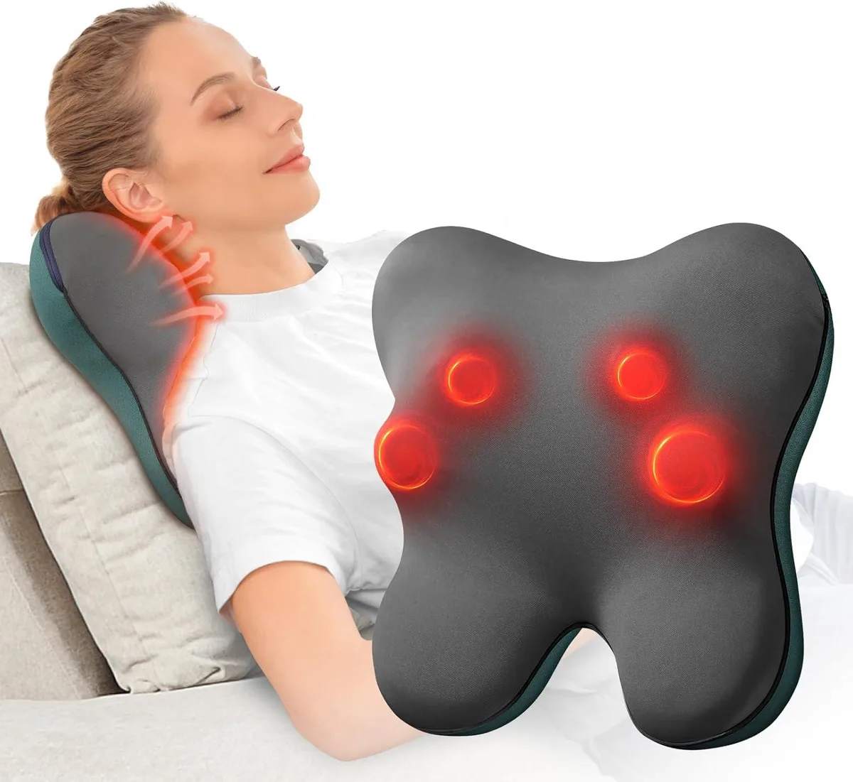 Bob and Brad Bob and Brad EZBack Back Massager with Heat Green — product photo