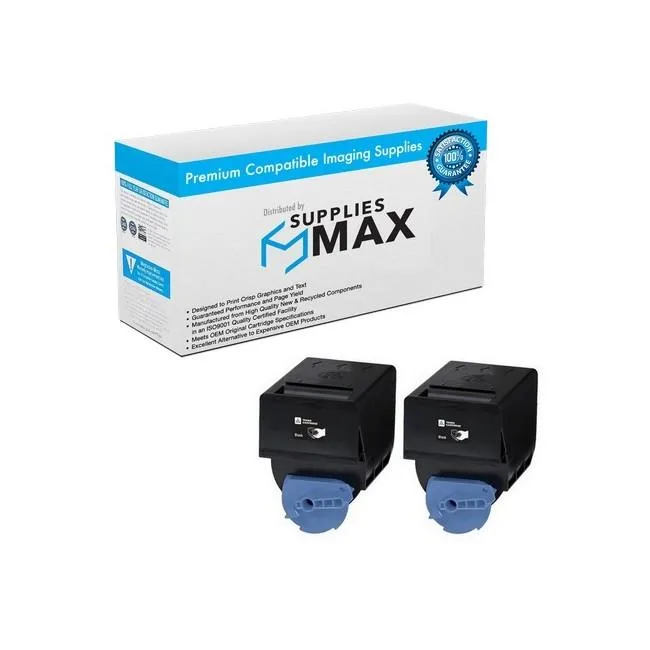 SuppliesMax SuppliesMax Black Toner Cartridge 2 Pack 26000 Pages GPR-23K — product photo