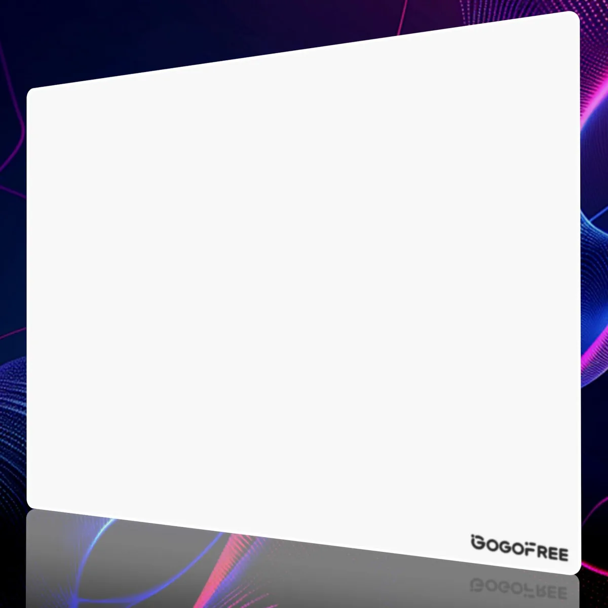  SYHITOU Glass Mouse Pad White 15.7×11.8 in — product photo