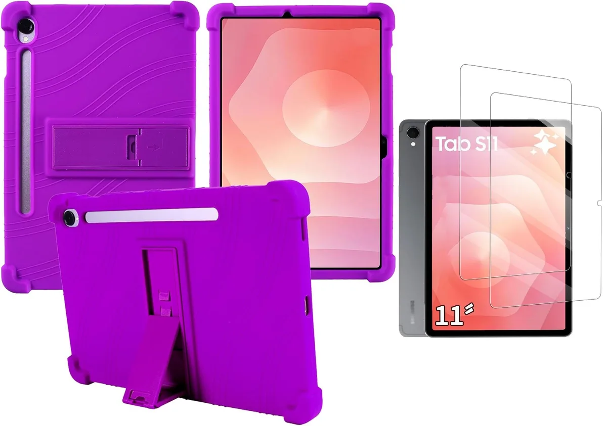 anicestore anicestore SM-X730 Tablet Case with Screen Protectors (Purple) — product photo