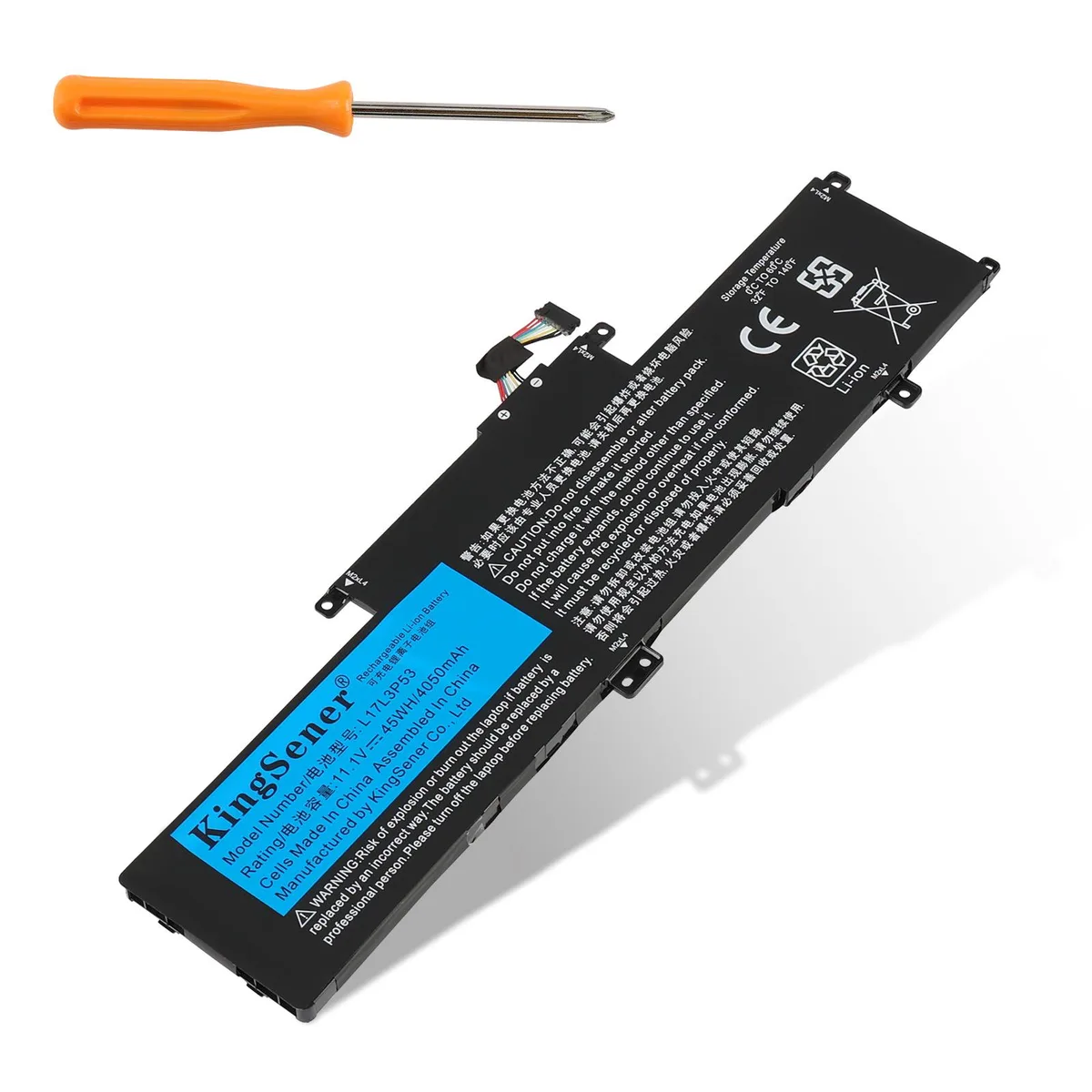KingSener KingSener L17L3P53 laptop battery 11.1V 45Wh for ThinkPad L380 L390 Yoga — product photo