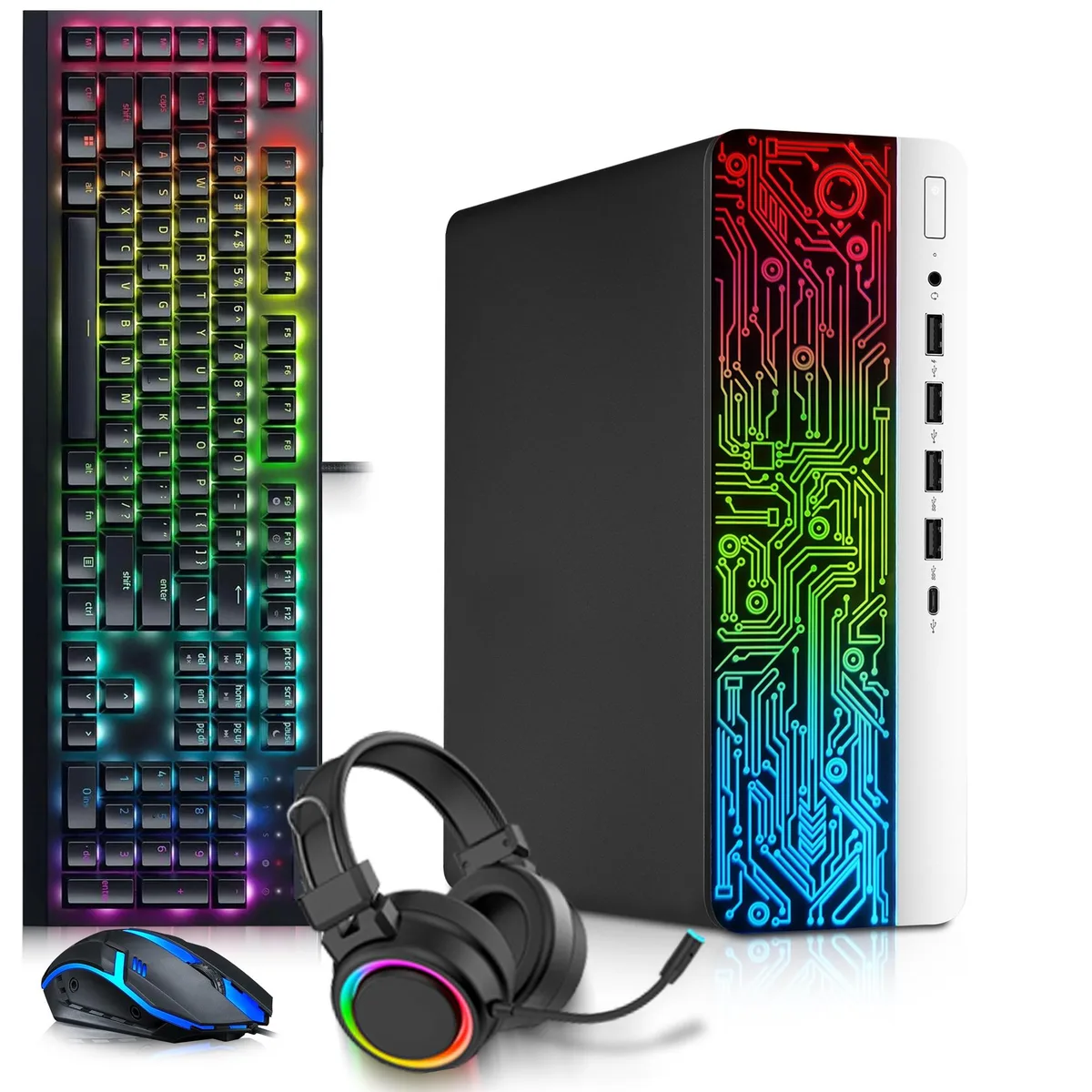 HP HP ProDesk 600 G3 RGB Gaming Desktop PC i5-6500 16GB 512GB RX 550 Win 11 Pro — product photo