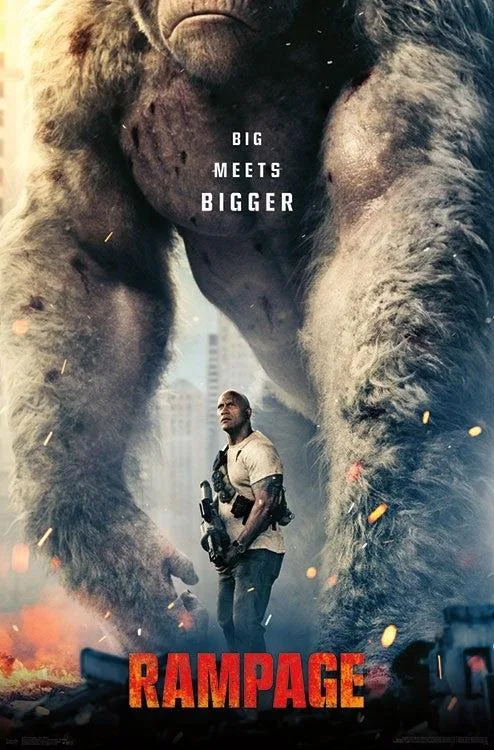 Rampage movie poster print 22 x 34 inches on heavy paper