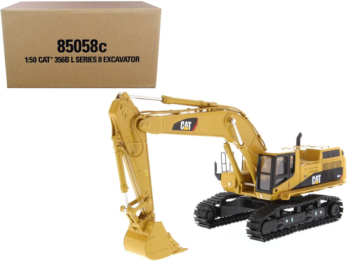 DieCast Masters DieCast Masters CAT 365B L Series II Excavator 1/50 with Two Figurines Core Classics Series — product photo