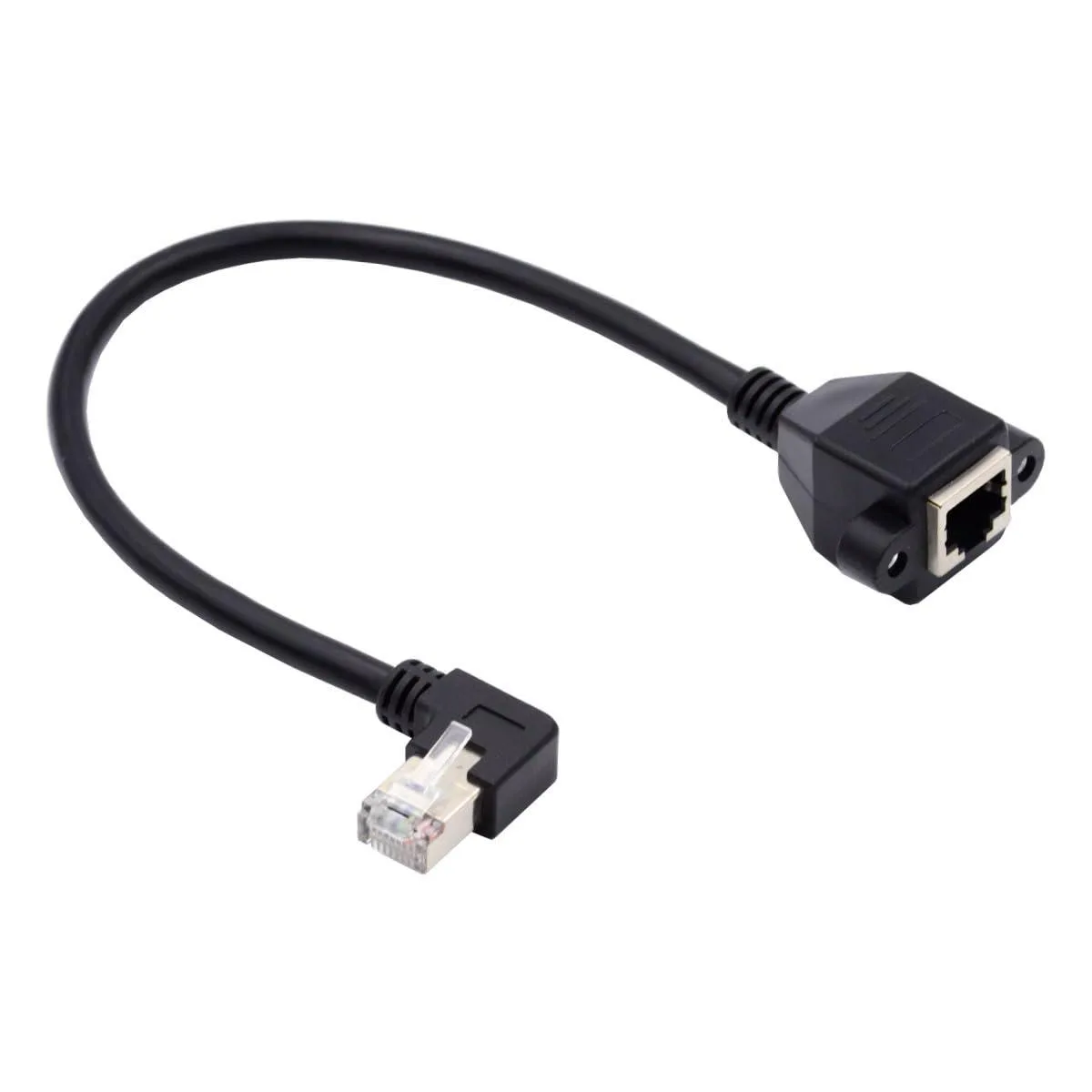 LORDWORLD LORDWORLD Left Angled 90 Degree Cat6 Ethernet Extension Cable 30cm — product photo