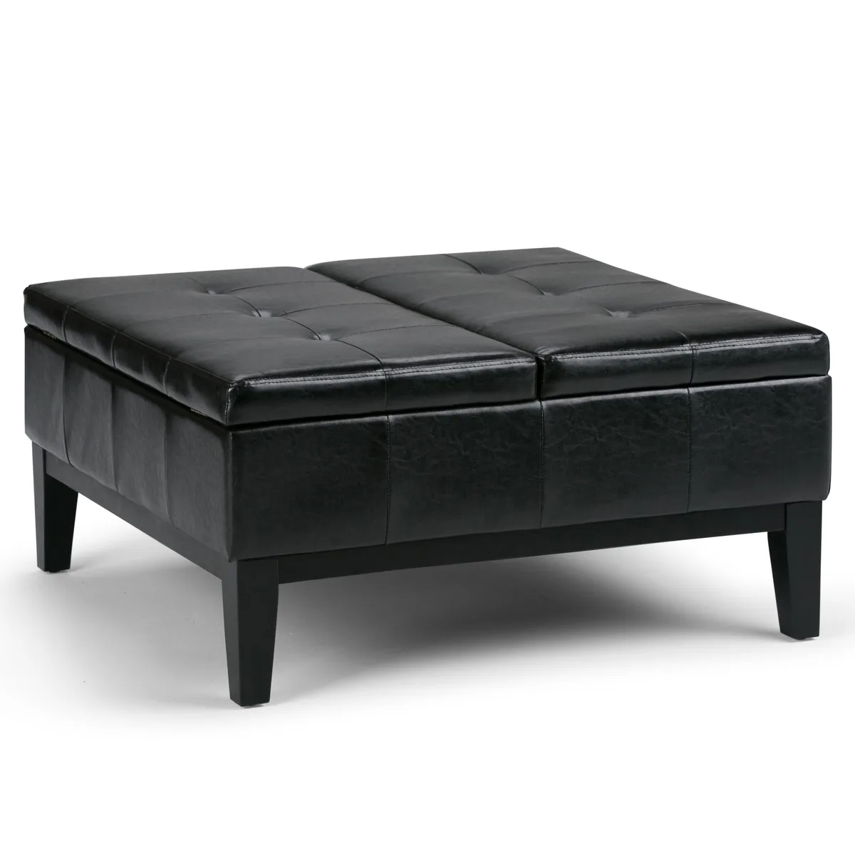 tuphen tuphen Dover Square Coffee Table Storage Ottoman Midnight Black 35.8" 18.5"H — product photo
