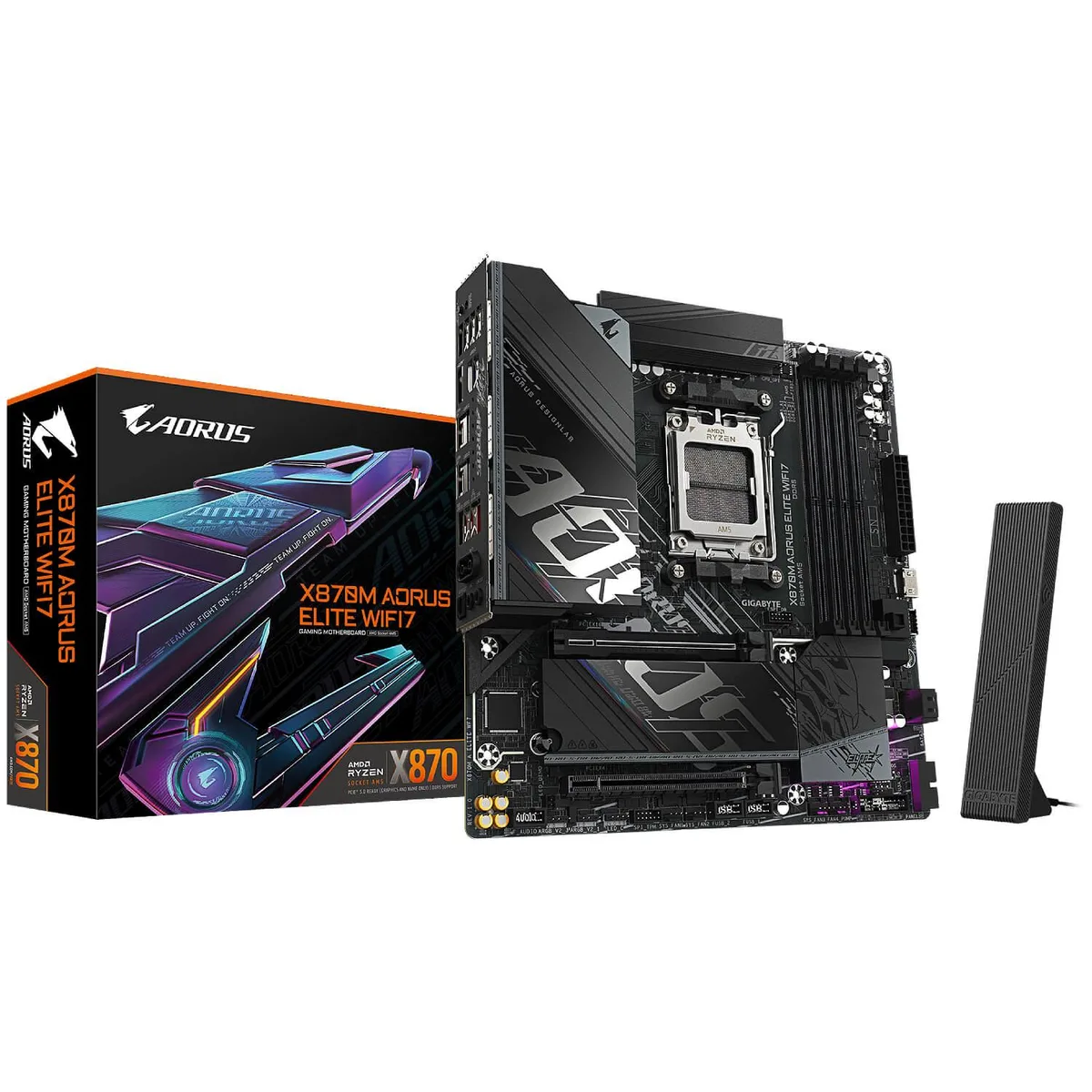 GIGABYTE GIGABYTE X870M AORUS ELITE WiFi7 AMD motherboard — product photo