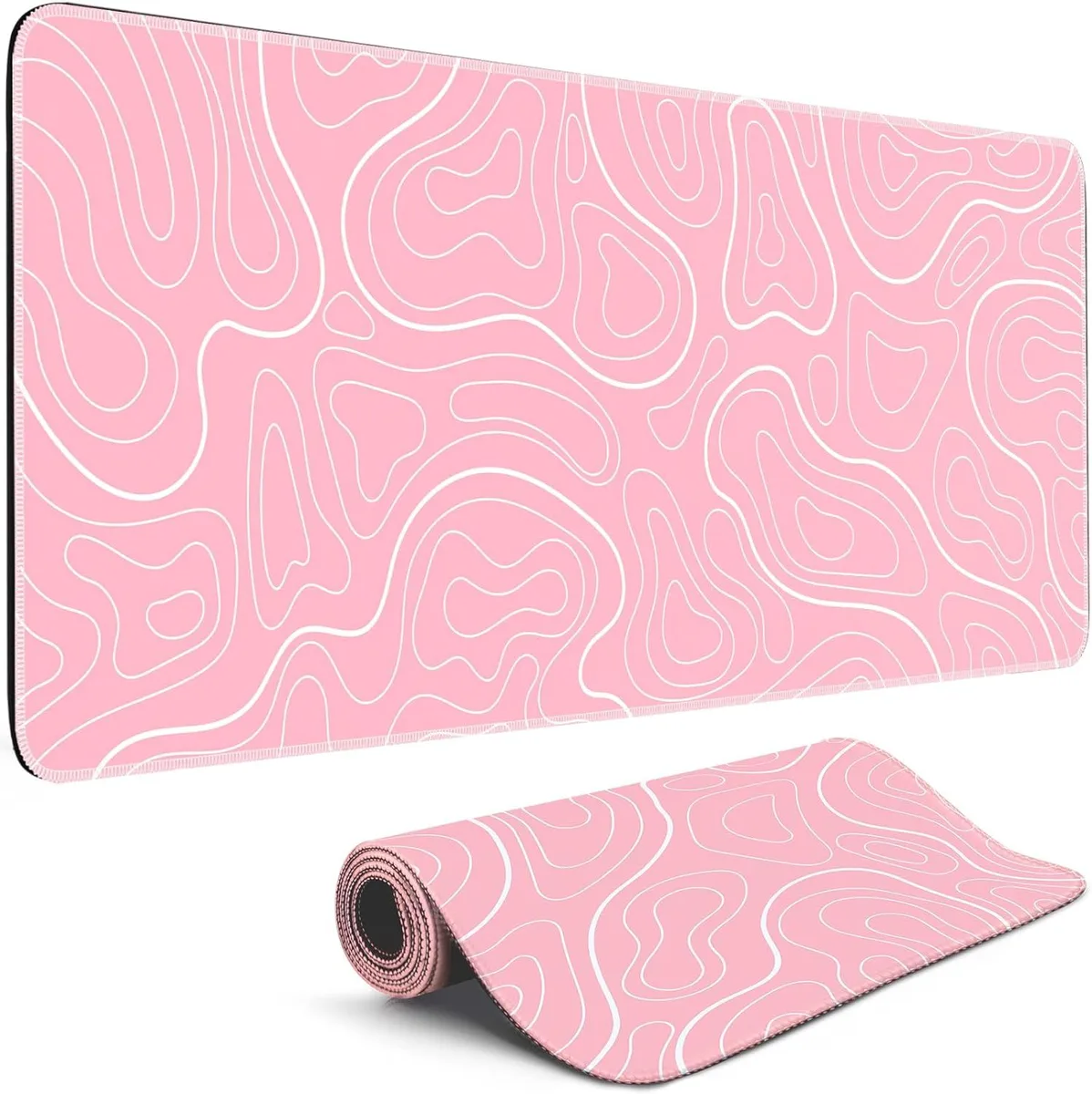 Brainwavz Brainwavz XL Mouse Pad 31.5 x 11.8 in Pink Topographic — product photo