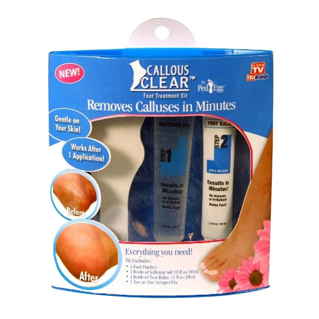 Telebrands Telebrands 6902 Callous Clear Foot Care Kit — product photo