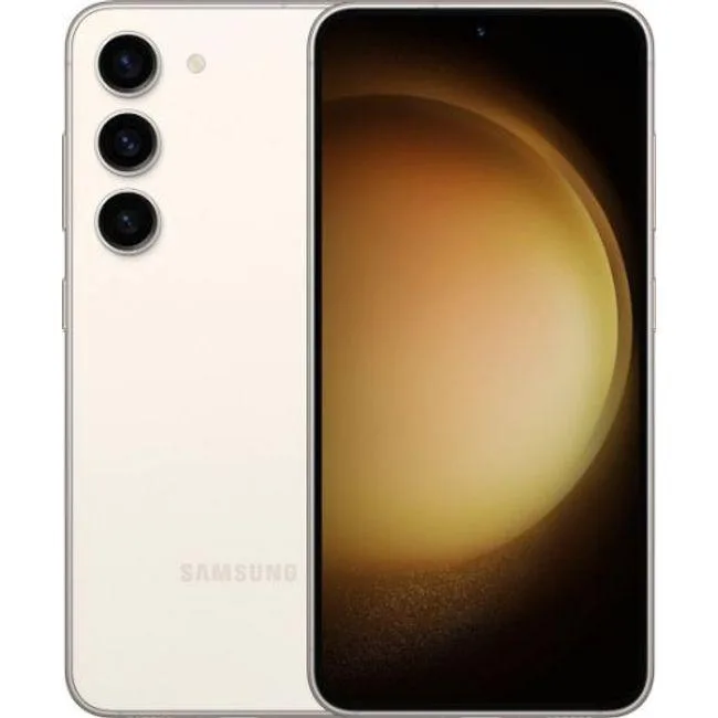 SAMSUNG SAMSUNG Galaxy S23 128GB Cream cell phones - unlocked — product photo