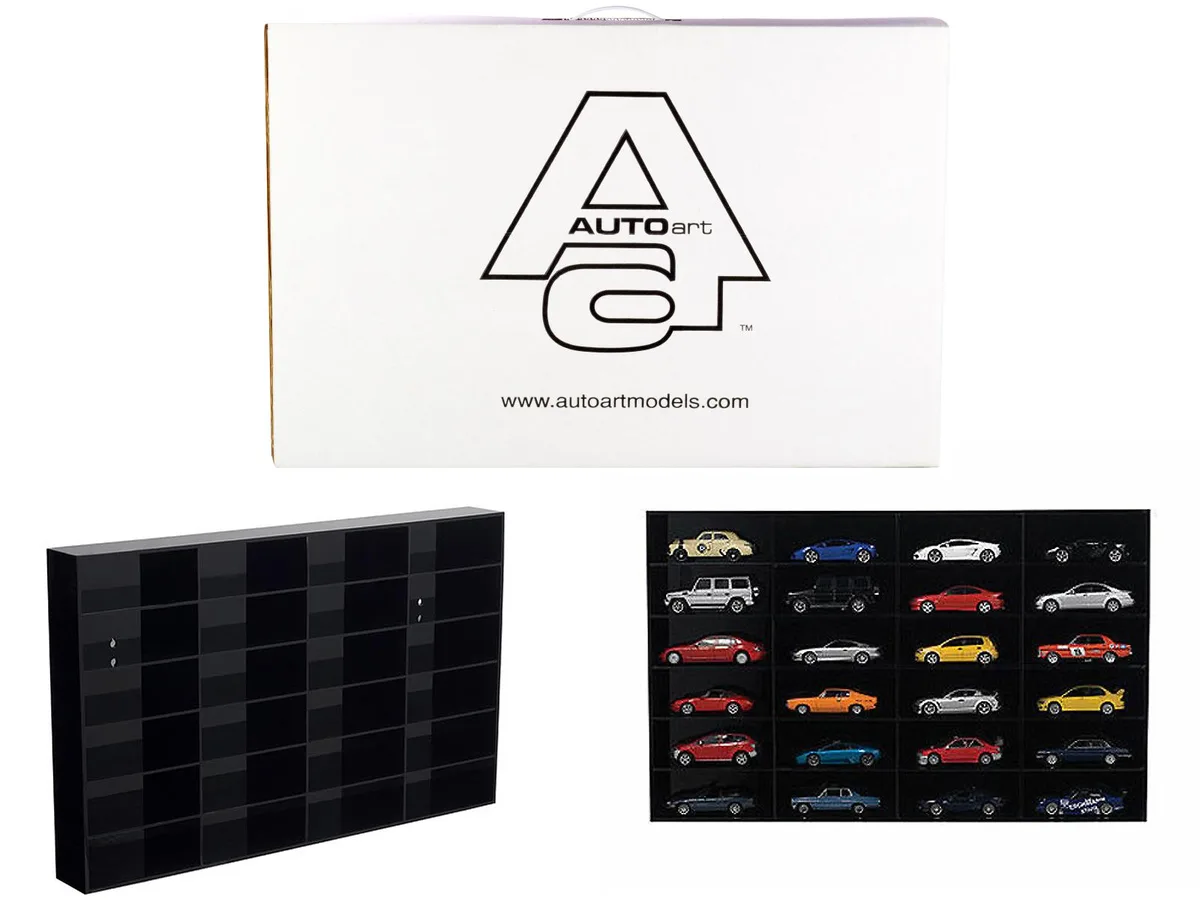 Autoart Autoart 24 Car Acrylic Display Shelf 1/43 Scale 22.5x14x2.75in — product photo