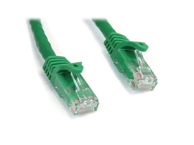 Green Cat6 Ethernet cable, 75 ft, snagless RJ45 connectors, PVC jacket