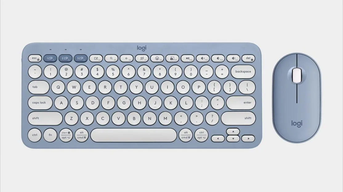 Logitech Logitech Pebble 2 Combo Keyboard &amp; Mouse Set Blue — product photo