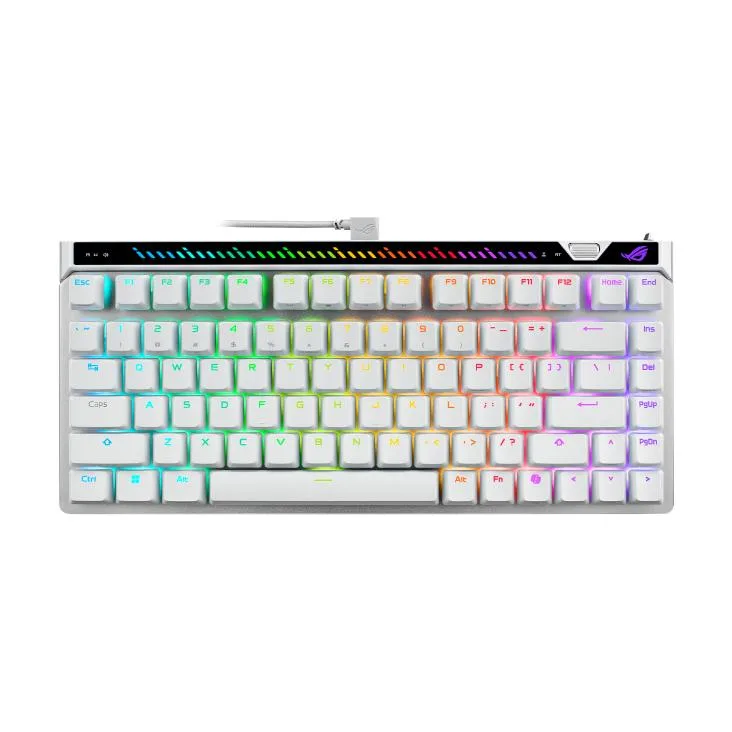 ASUS ASUS ROG Falchion Ace 75 HE White gaming keyboard — product photo