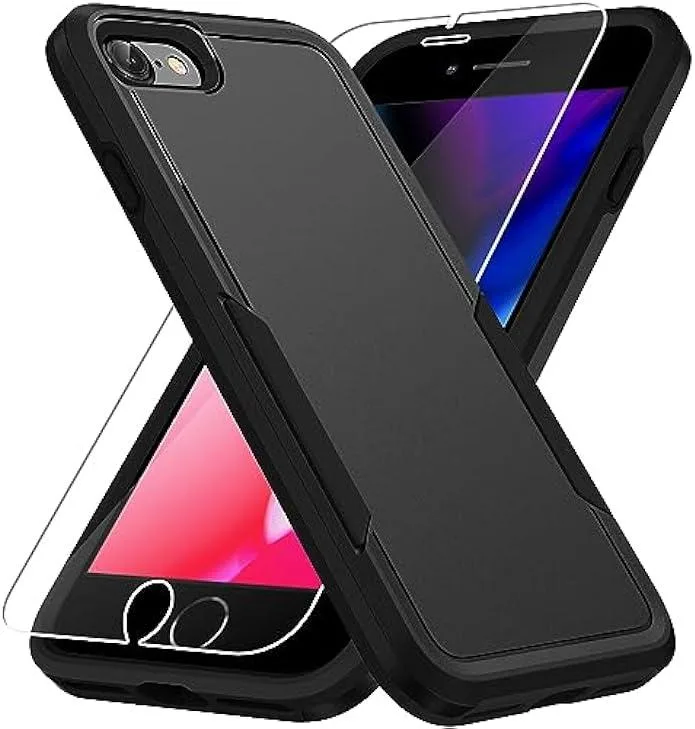 KINGARD KINGARD Case for iPhone SE 2022/2020/SE3/7/8 4.7 inch Black — product photo