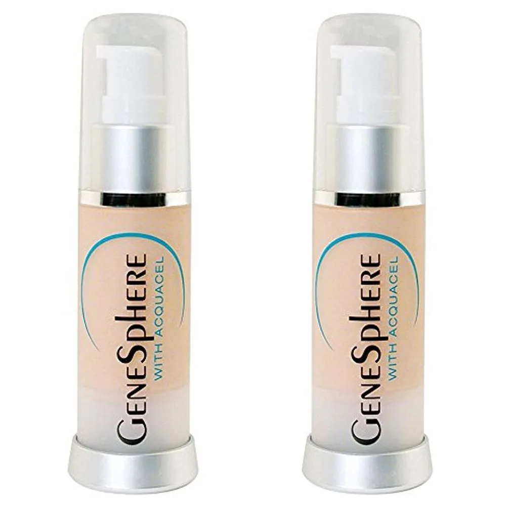 Silver 1 fl oz skin care container with sleek finish