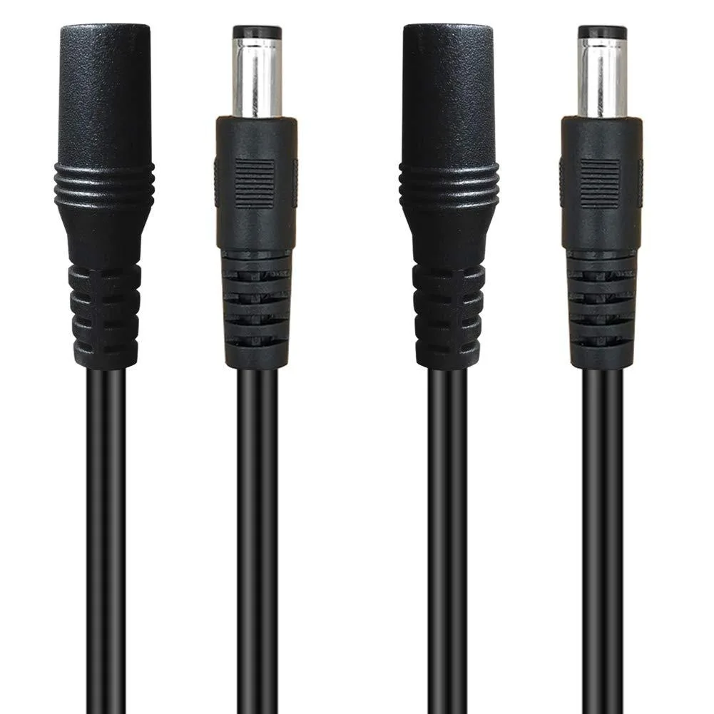  SIOCEN 4336304934 2-Pack 3ft 5.5mm x 2.1mm DC Power Extension Cord — product photo